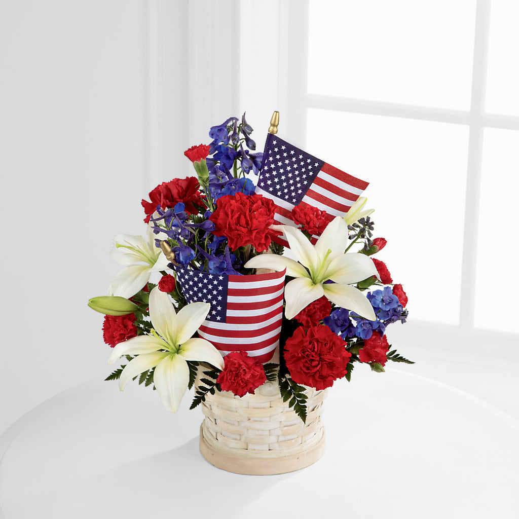 American Glory Bouquet – Green Leaf, West Springfield MA