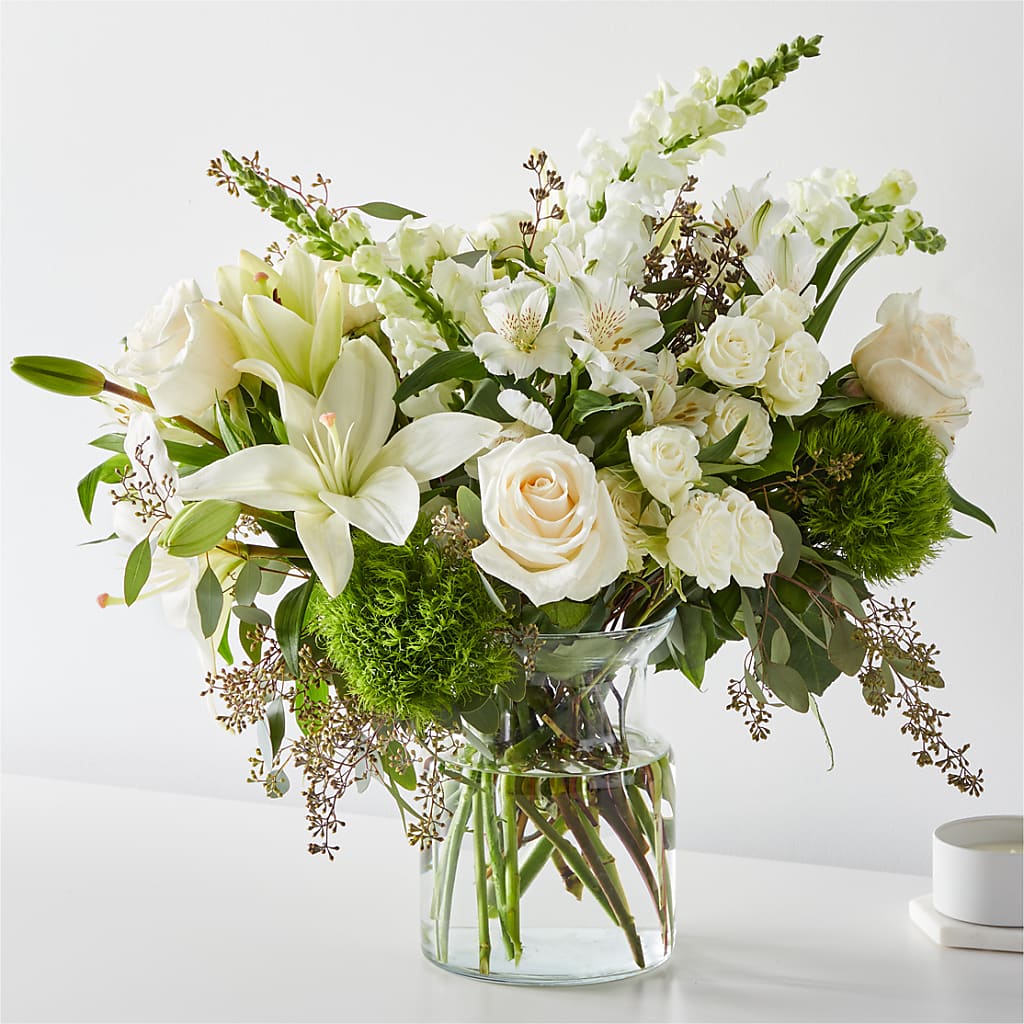 Fresh Linen Bouquet – Green Leaf, West Springfield MA