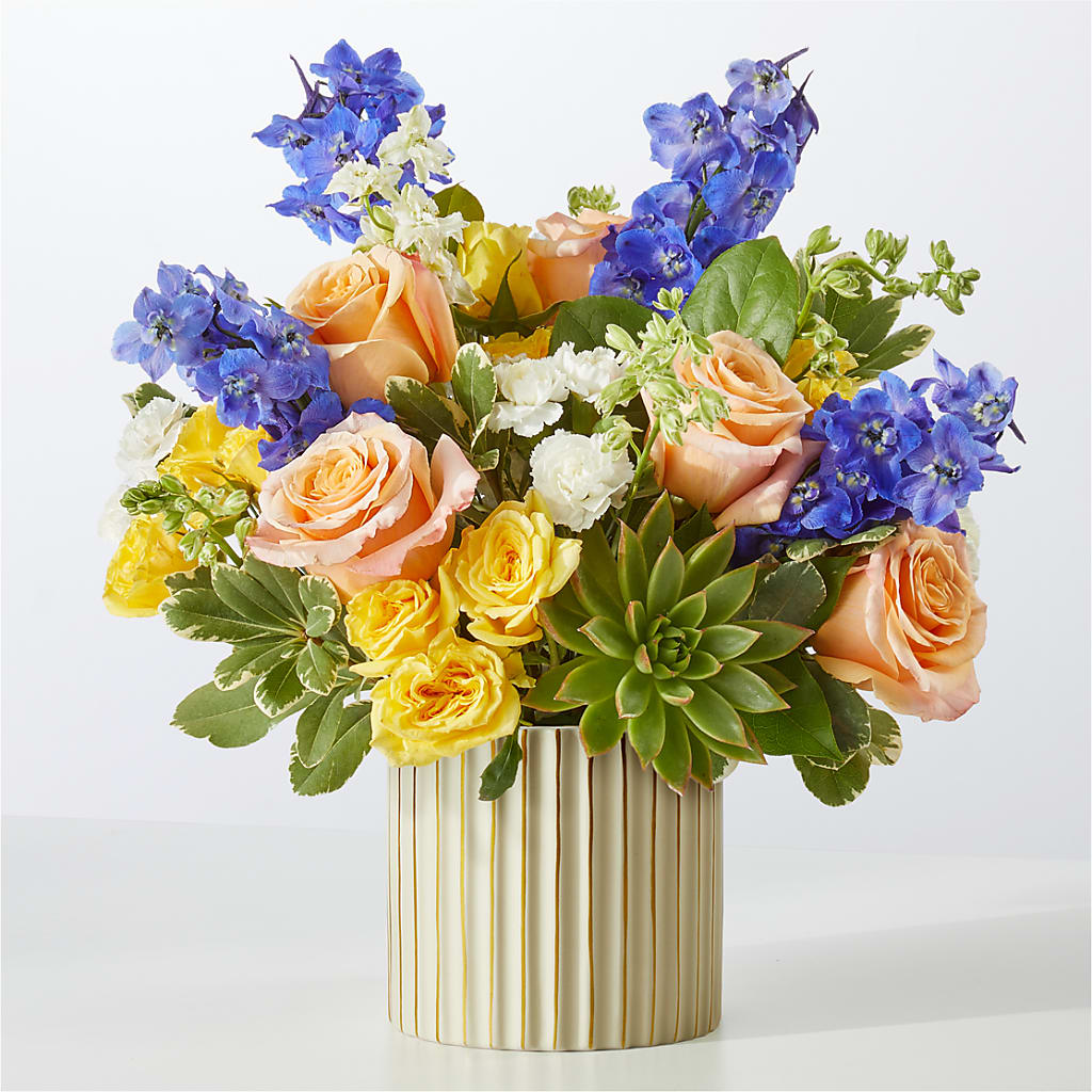 Cobalt Reverie Bouquet – Green Leaf, West Springfield MA
