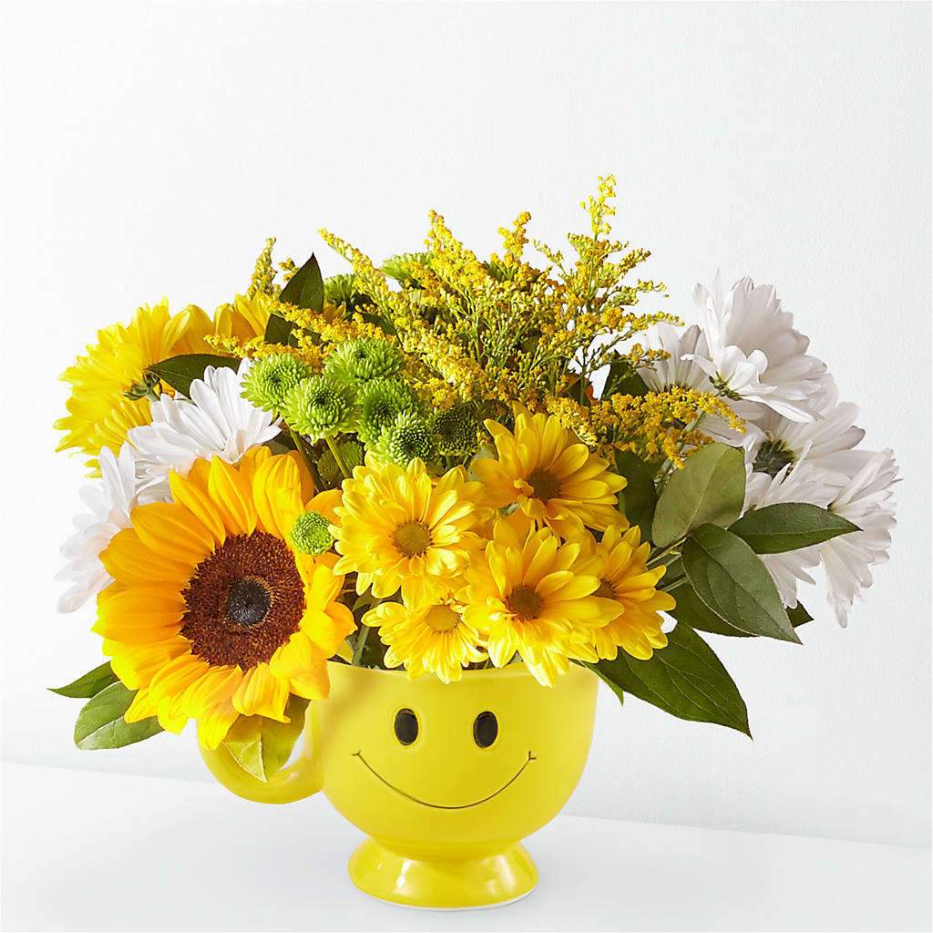 Joyful Smiles Bouquet – Green Leaf, West Springfield MA