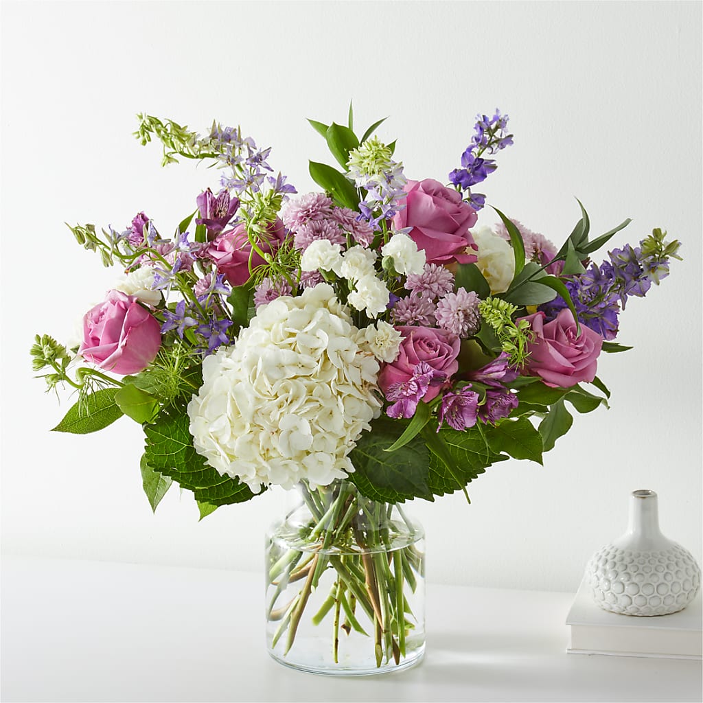 Violet Caress Bouquet – Green Leaf, West Springfield MA