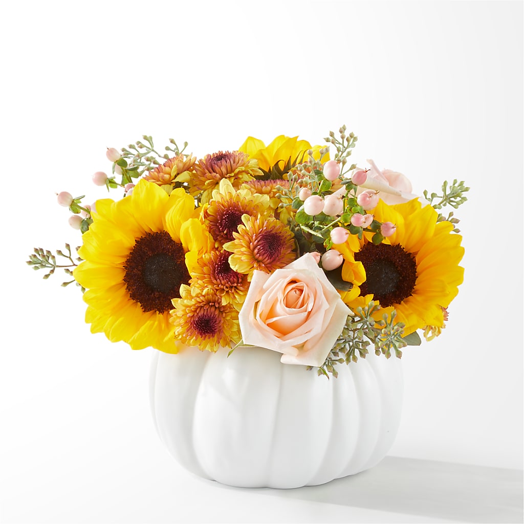 Pumpkin to Talk About Bouquet – Green Leaf, West Springfield MA