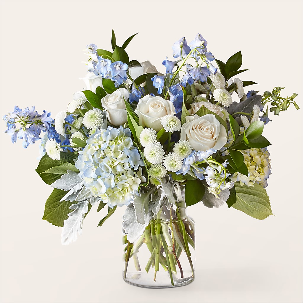 Clear Skies Bouquet – Green Leaf, West Springfield MA