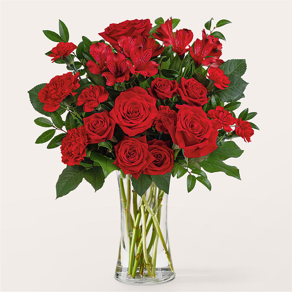 Brilliant Ruby Bouquet – Green Leaf, West Springfield MA