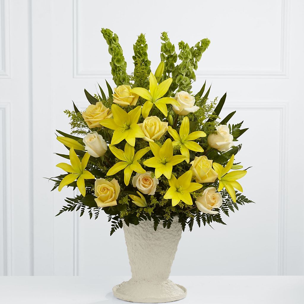 Golden Memories Arrangement – Green Leaf, West Springfield MA