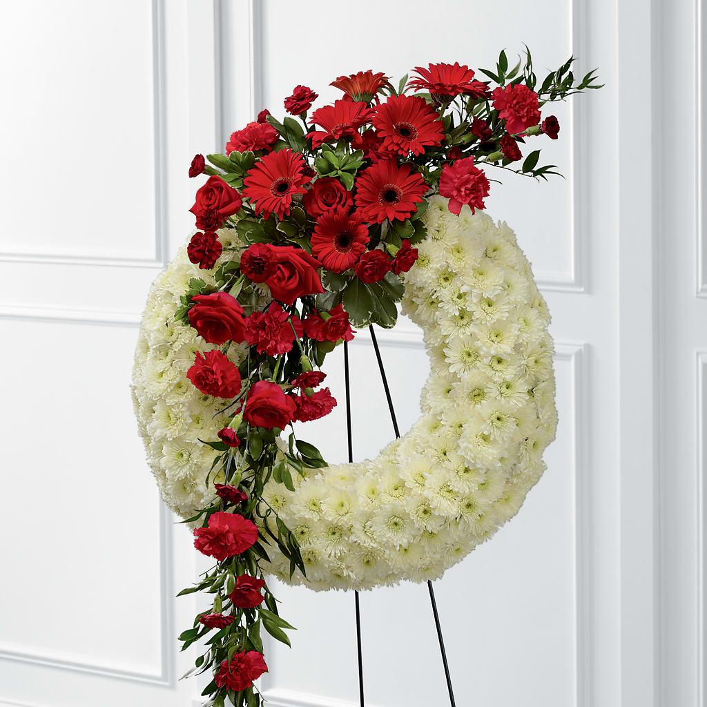 Graceful Tribute Wreath – Green Leaf, West Springfield MA
