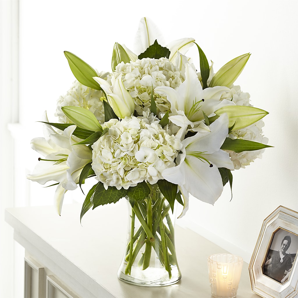 Compassionate Lily Bouquet – Green Leaf, West Springfield MA