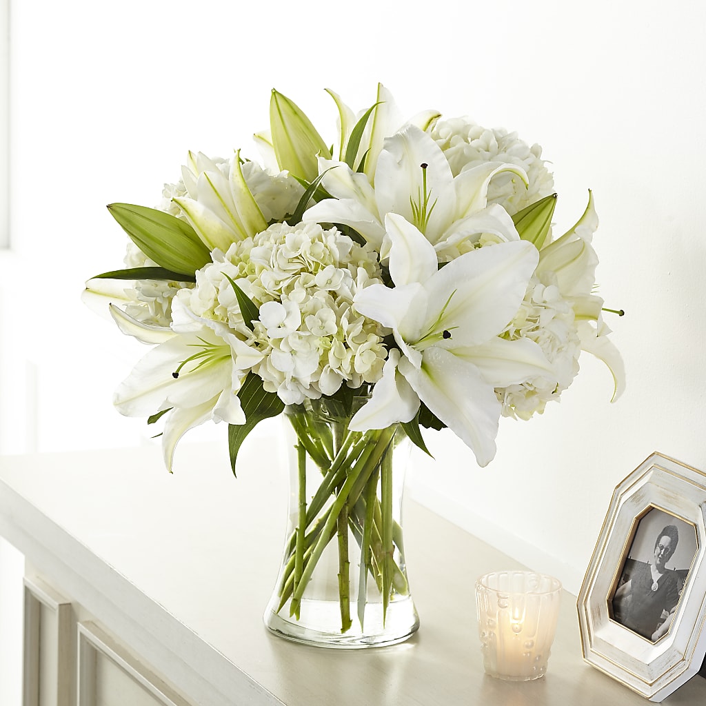 Compassionate Lily Bouquet – Green Leaf, West Springfield MA