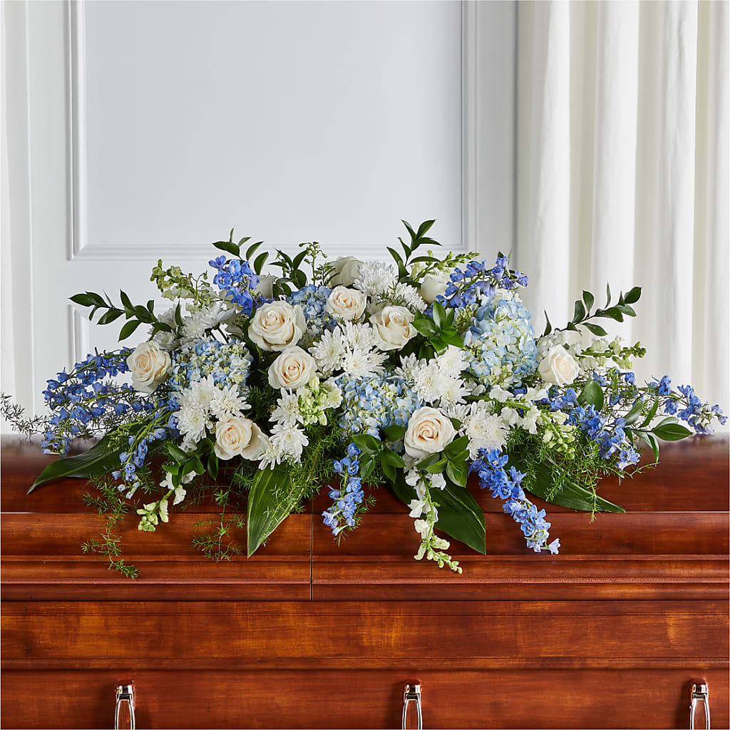 Timeless Essence Casket Spray – Green Leaf, West Springfield MA