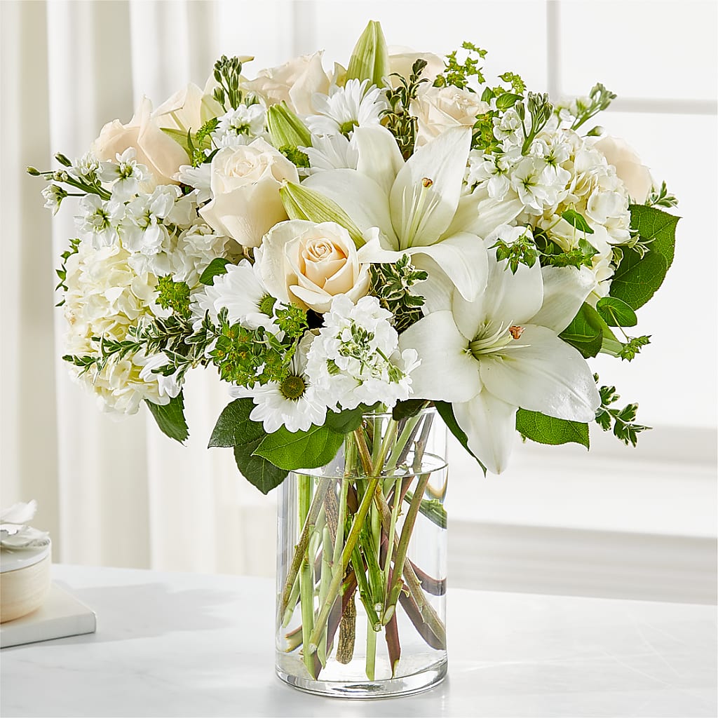 Hope & Renewal Bouquet – Green Leaf, West Springfield MA