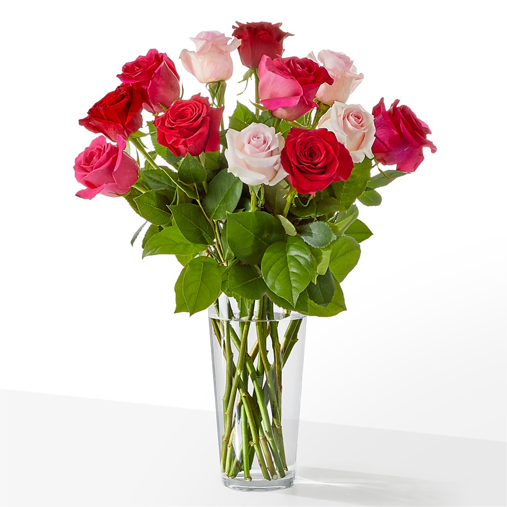 Charming Rose Bouquet – Green Leaf, West Springfield MA