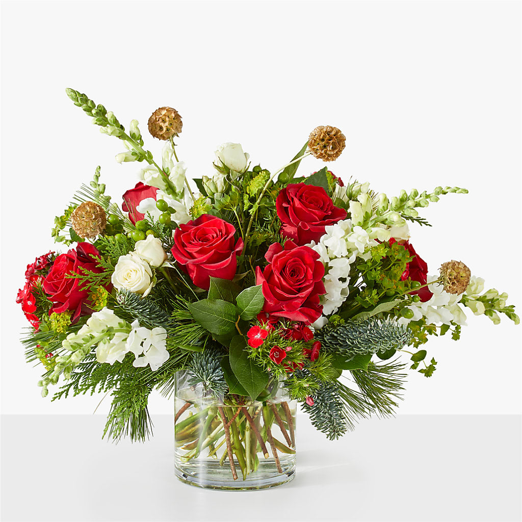 Deck the Halls Bouquet – Green Leaf, West Springfield MA