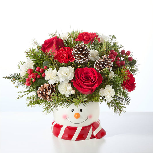 Jolly Snowman Bouquet –  Green Leaf, West Springfield MA