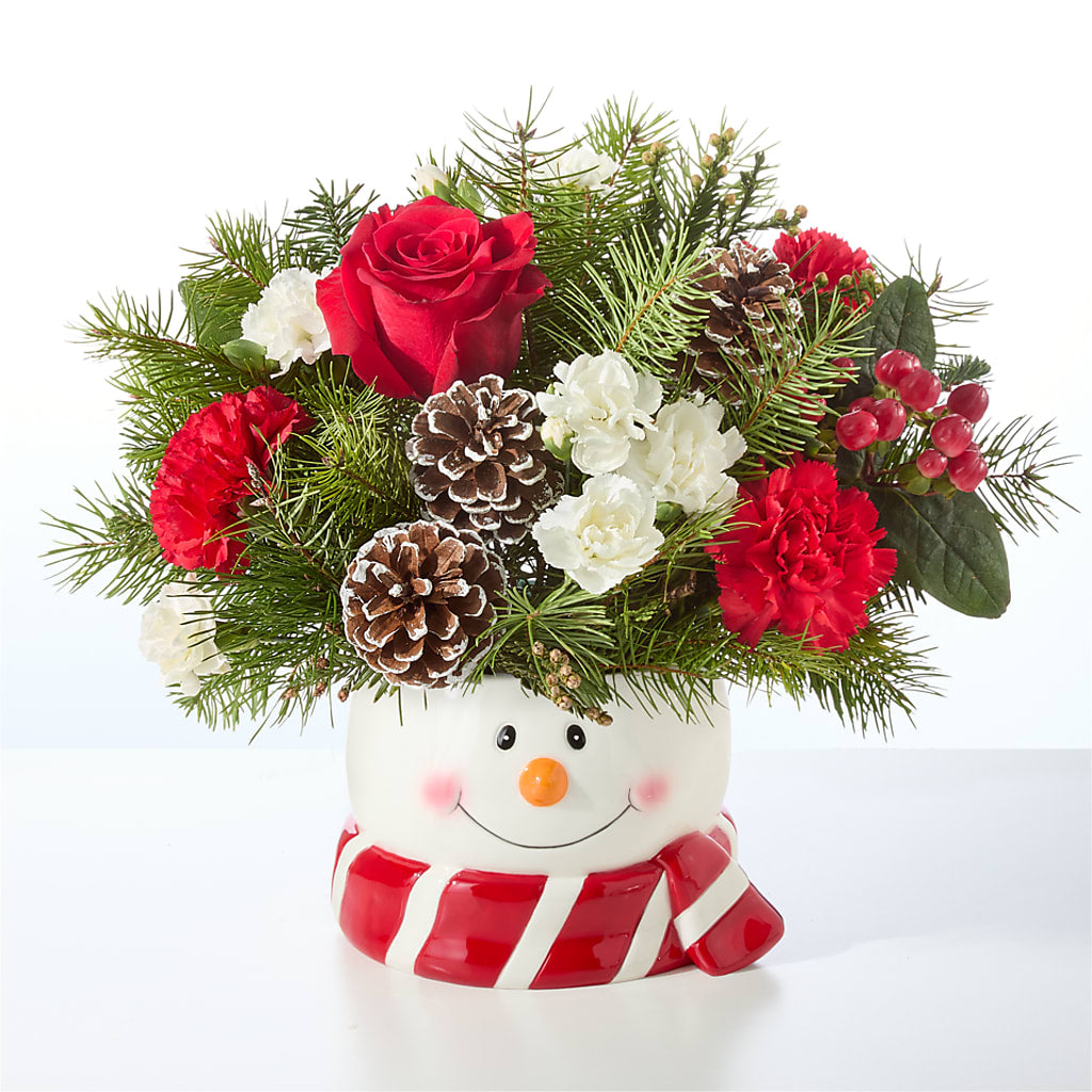 Jolly Snowman Bouquet –  Green Leaf, West Springfield MA