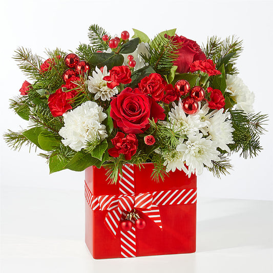 Presents Under the Tree Bouquet –  Green Leaf, West Springfield MA