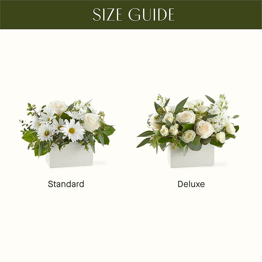 Fresh Linen Box Bouquet –  Green Leaf, West Springfield MA