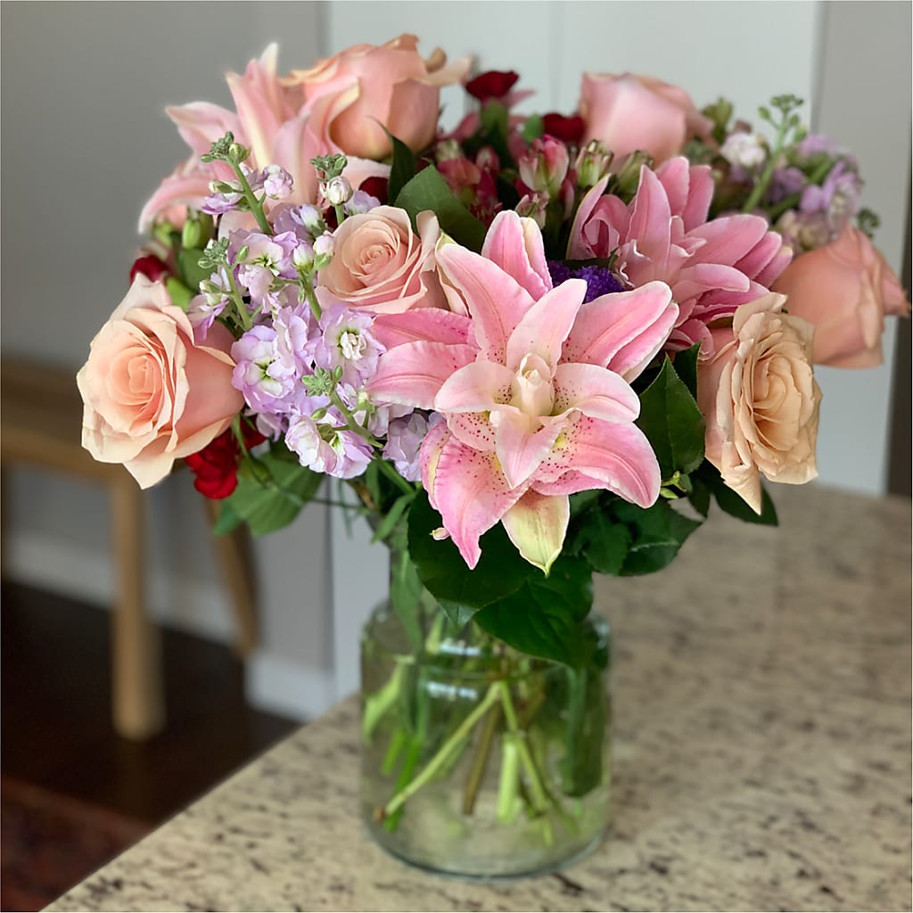 Romantique Bouquet –  Green Leaf, West Springfield MA