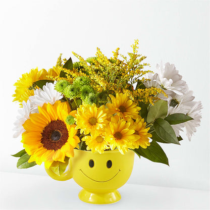 Joyful Smiles Bouquet –  Green Leaf, West Springfield MA