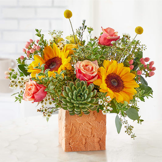 Sunflower Season Bouquet –  Green Leaf, West Springfield MA