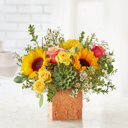 Sunflower Season Bouquet –  Green Leaf, West Springfield MA