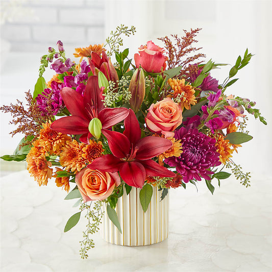 Burgundy Landscape Bouquet –  Green Leaf, West Springfield MA
