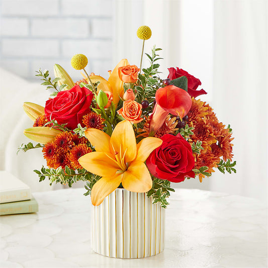 Scarlet Skies Bouquet –  Green Leaf, West Springfield MA