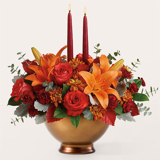 Fruits of Fall Centerpiece –  Green Leaf, West Springfield MA