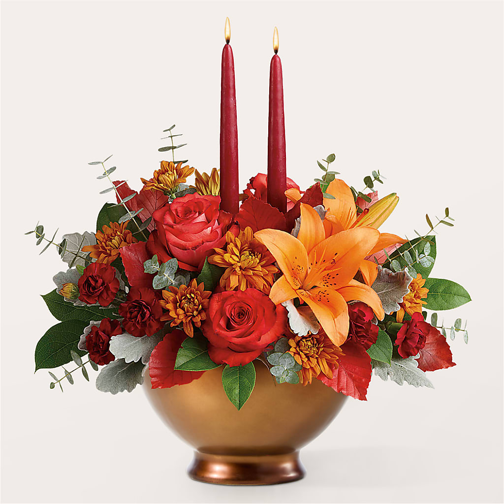 Fruits of Fall Centerpiece –  Green Leaf, West Springfield MA