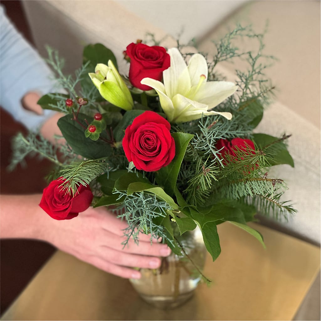 Glittering Lights Bouquet –  Green Leaf, West Springfield MA