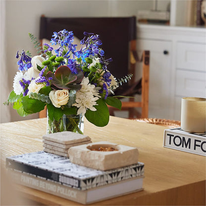 Cerulean Waves Bouquet –  Green Leaf, West Springfield MA