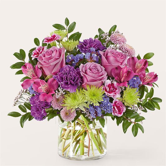 Glass Half Full Bouquet –  Green Leaf, West Springfield MA