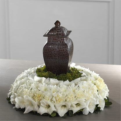 Encircling Grace Arrangement –  Green Leaf, West Springfield MA