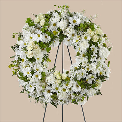 Faithful Wishes Wreath –  Green Leaf, West Springfield MA