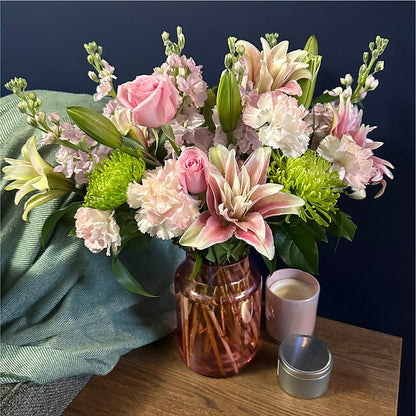 Pretty in Pink Bouquet –  Green Leaf, West Springfield MA