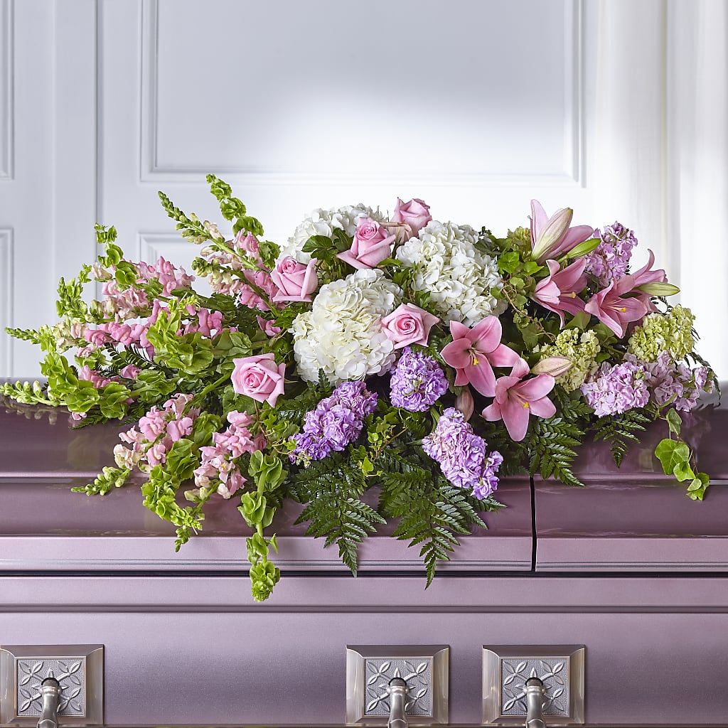 Life's Gratitude Casket Spray –  Green Leaf, West Springfield MA