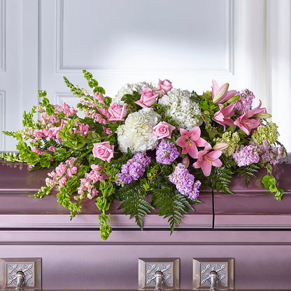 Life's Gratitude Casket Spray –  Green Leaf, West Springfield MA