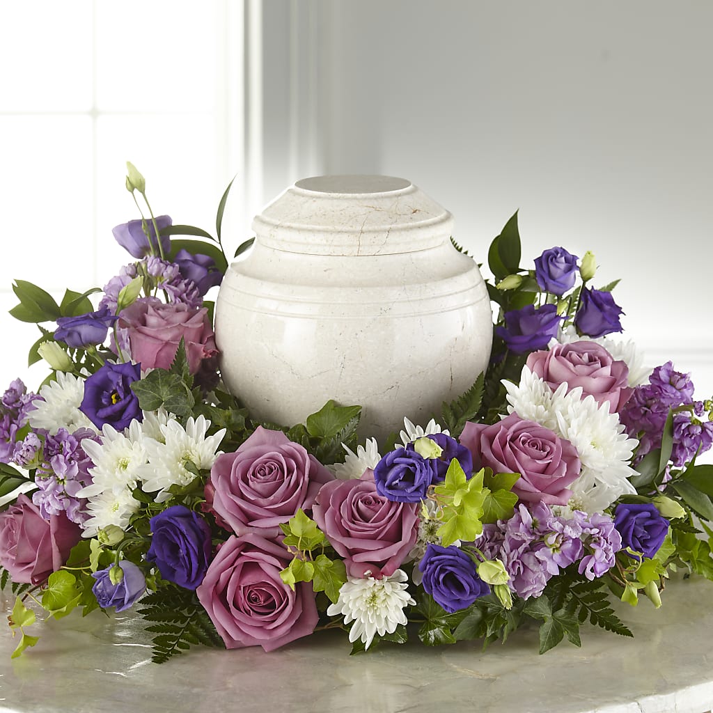 Blooming Sympathy Cremation Adornment –  Green Leaf, West Springfield MA