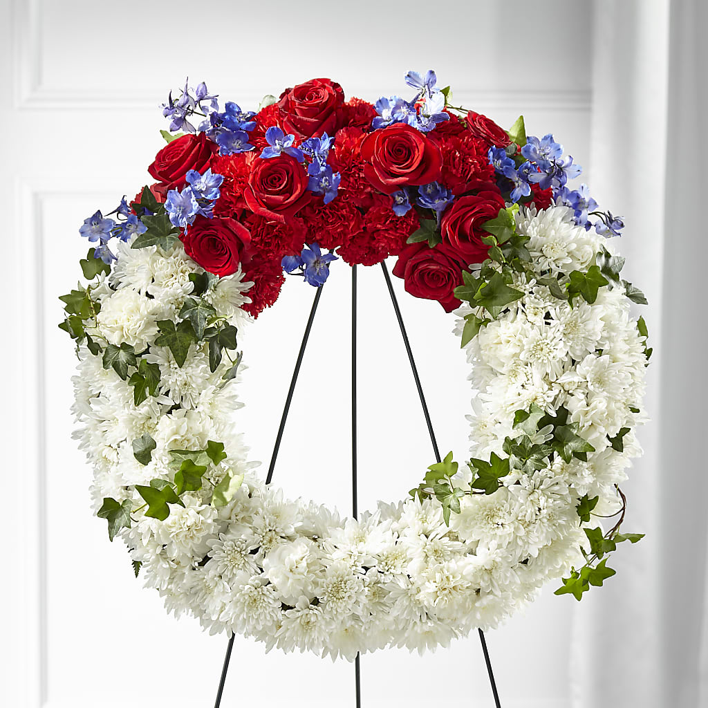 Patriotic Passion Wreath –  Green Leaf, West Springfield MA