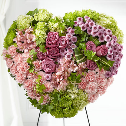 Heartwarming Standing Heart –  Green Leaf, West Springfield MA