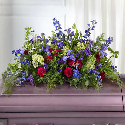 Always Treasured Casket Spray –  Green Leaf, West Springfield MA
