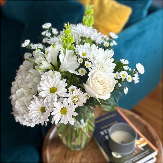 Classic Ivory – A Florist Original –  Green Leaf, West Springfield MA