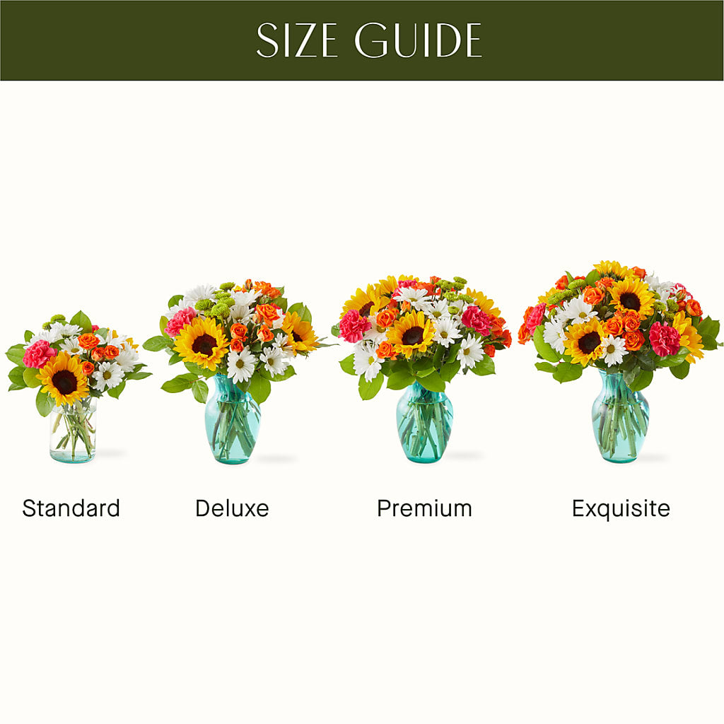 Sun-drenched Blooms Bouquet –  Green Leaf, West Springfield MA