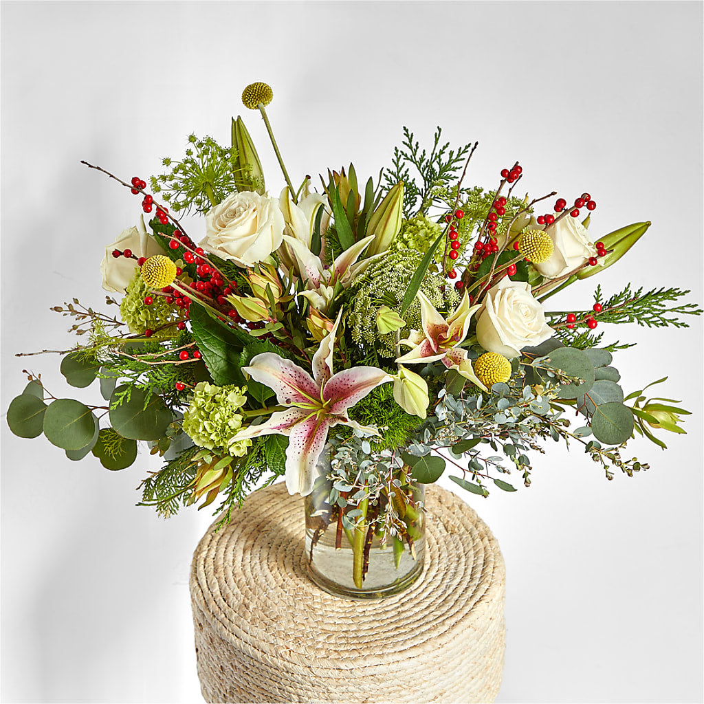 Berry & Bright Bouquet –  Green Leaf, West Springfield MA