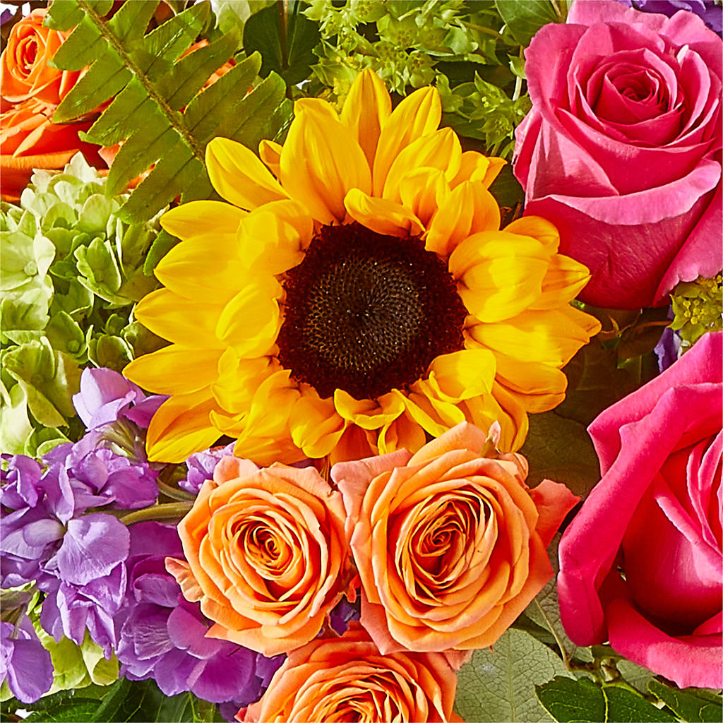 Vibrant Greetings Bouquet –  Green Leaf, West Springfield MA