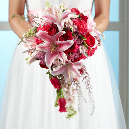 Lily & Rose Bouquet –  Green Leaf, West Springfield MA