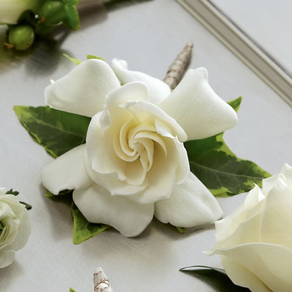 Gardenia Boutonniere –  Green Leaf, West Springfield MA